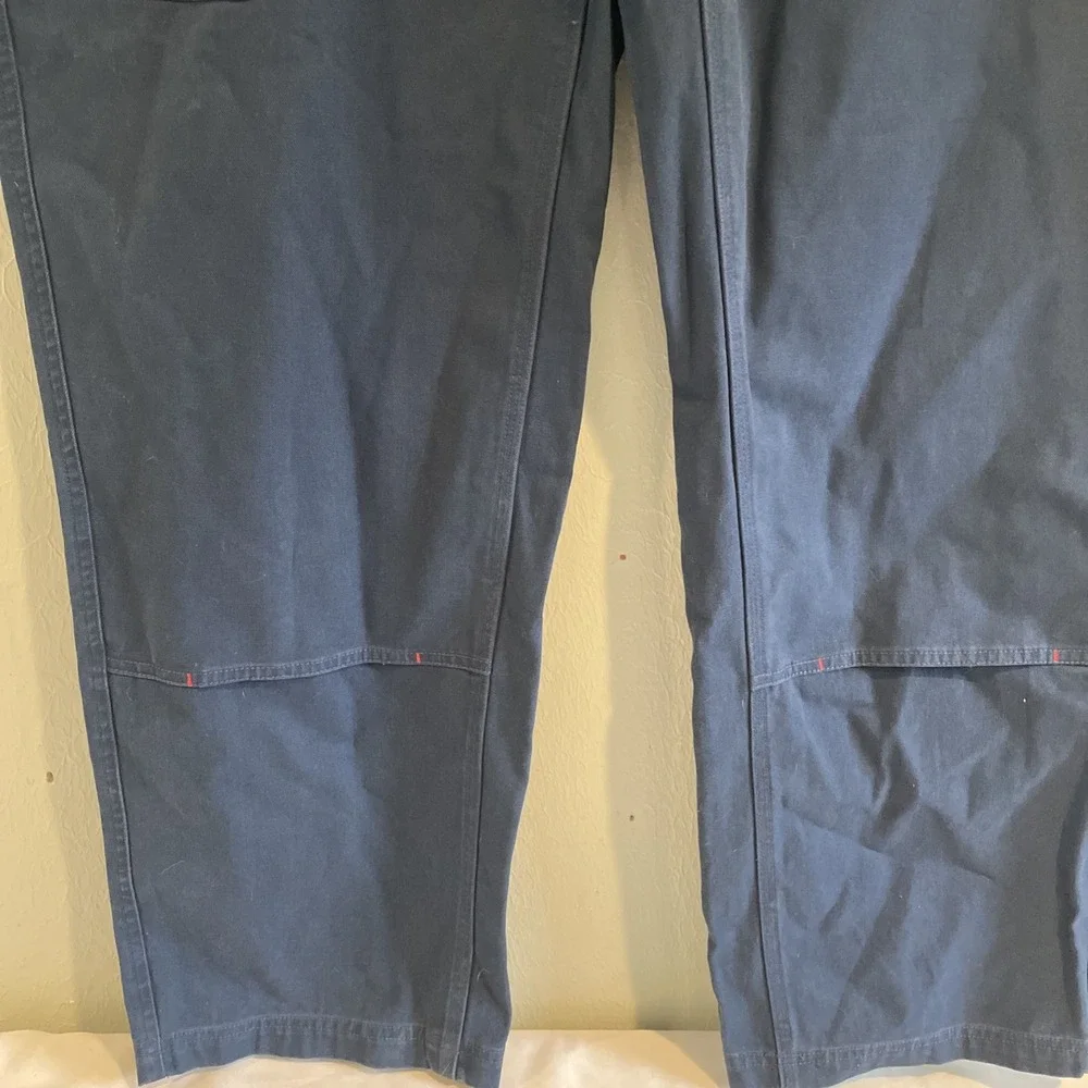 Imperfects Pants Courier Shipyard Canvas Blue Double Knee Carpenter Men's 38 - Picture 3 of 9